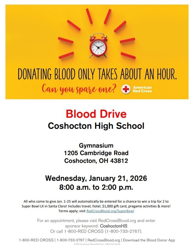 Blood Drive January 21st