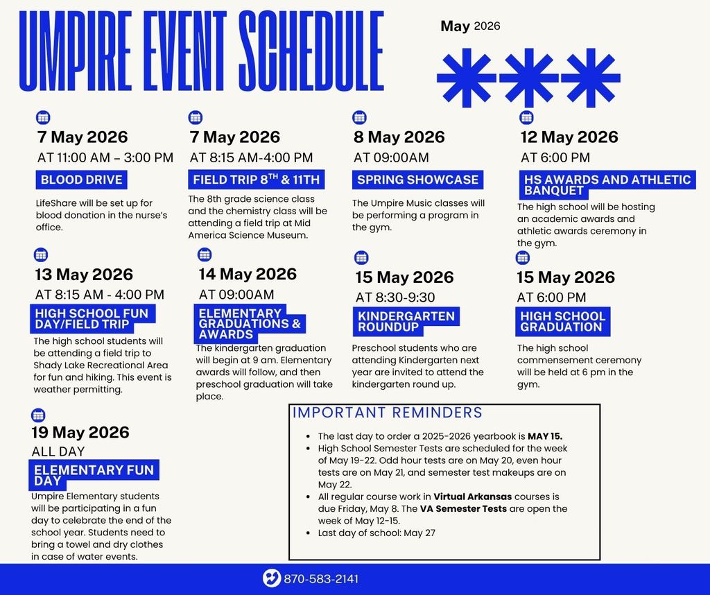 Umpire may events
