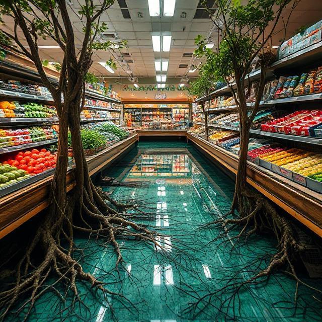 A hydroponics grocery store concept by the 5th grade. They named it Produceponics.
