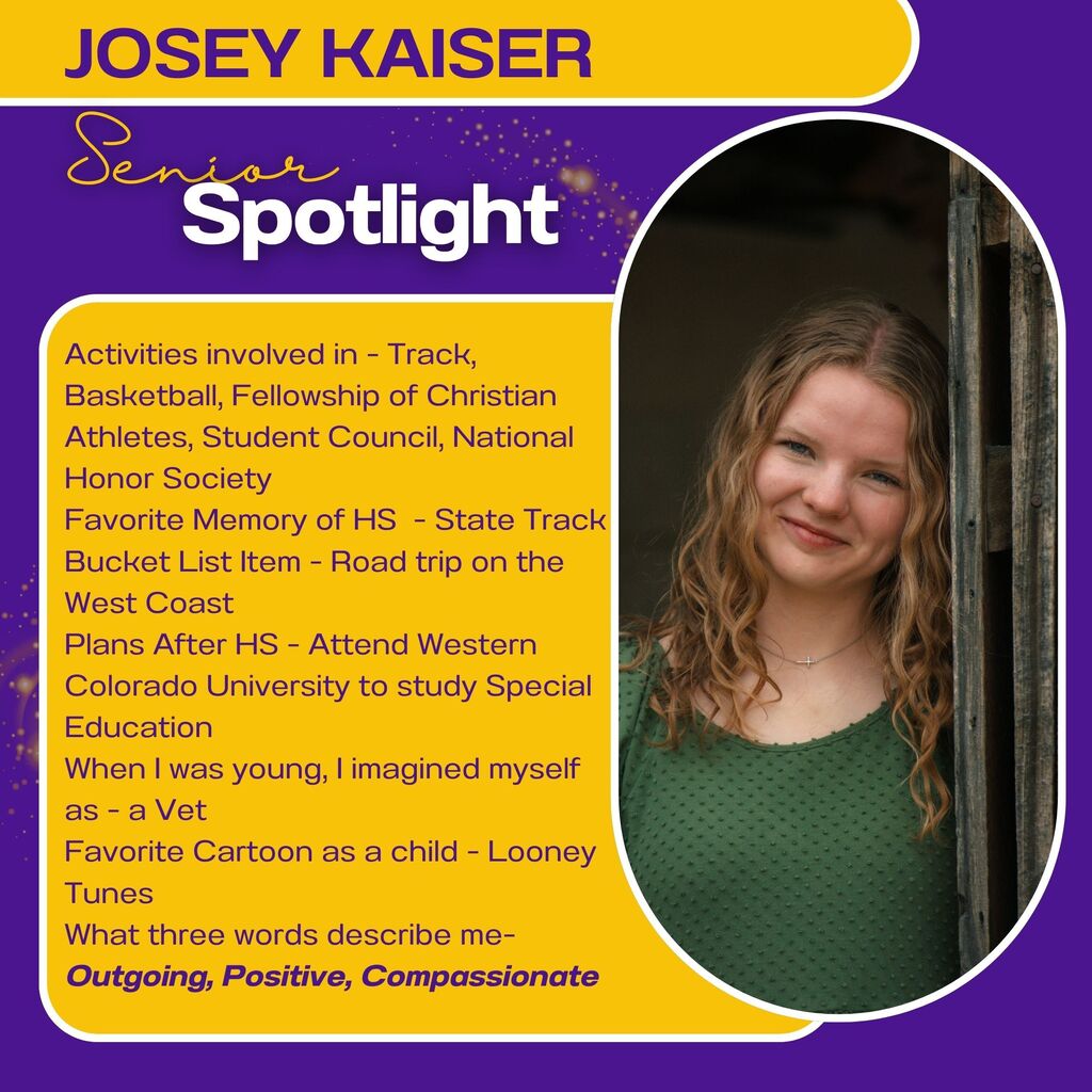 Josey Kaiser Senior Spotlight