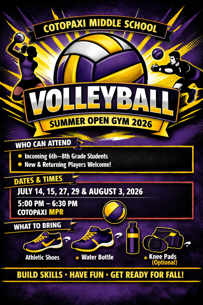 2026 Cotopaxi Middle School Volleyball Open Gym 
