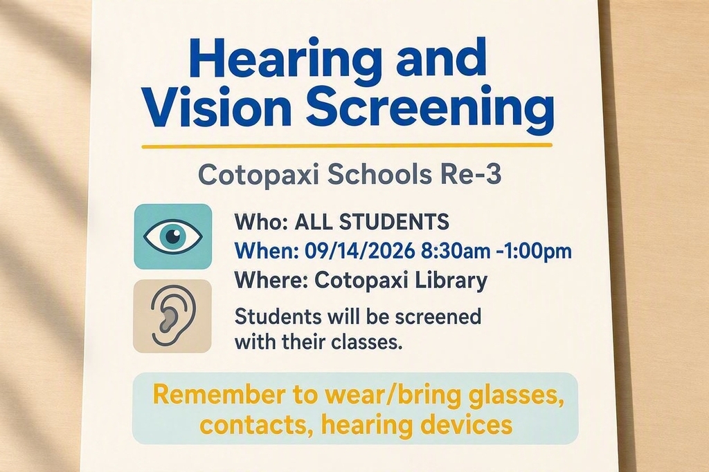 Hearing and Vision Screening!