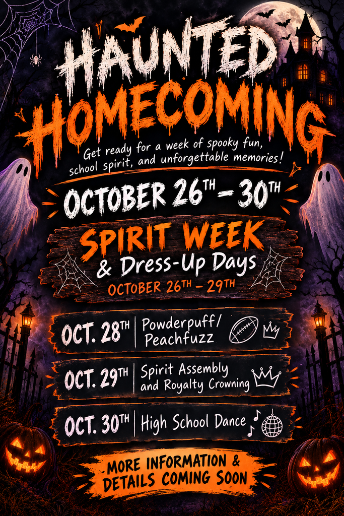 Please see the attachment for Homecoming week!