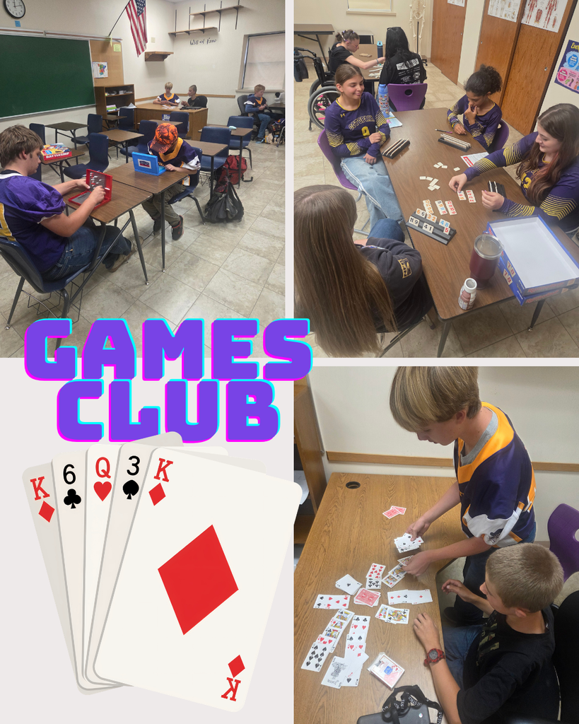 A photo collage of kids in games club