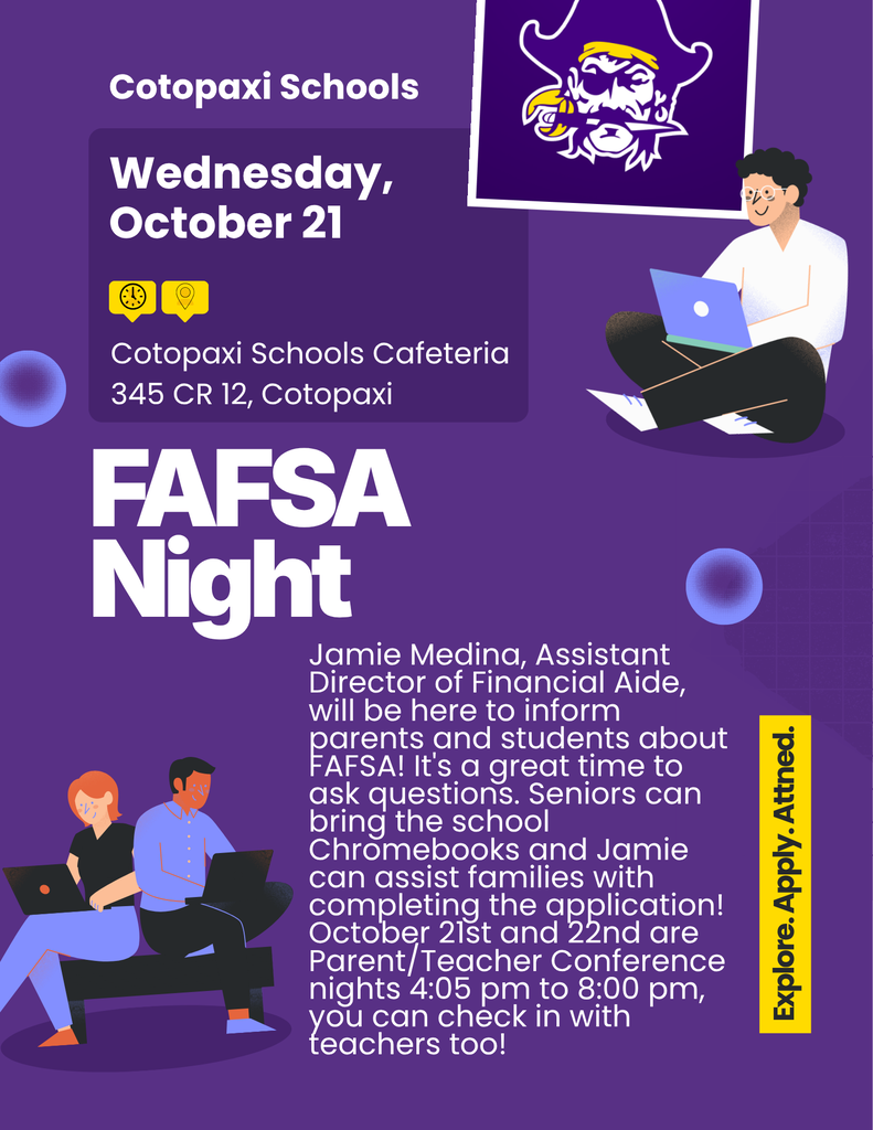 A flyer with the information