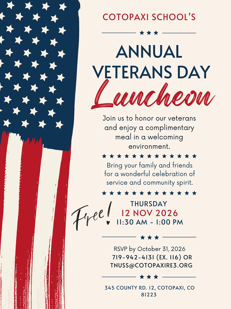 A flyer advertising the Veterans Day luncheon