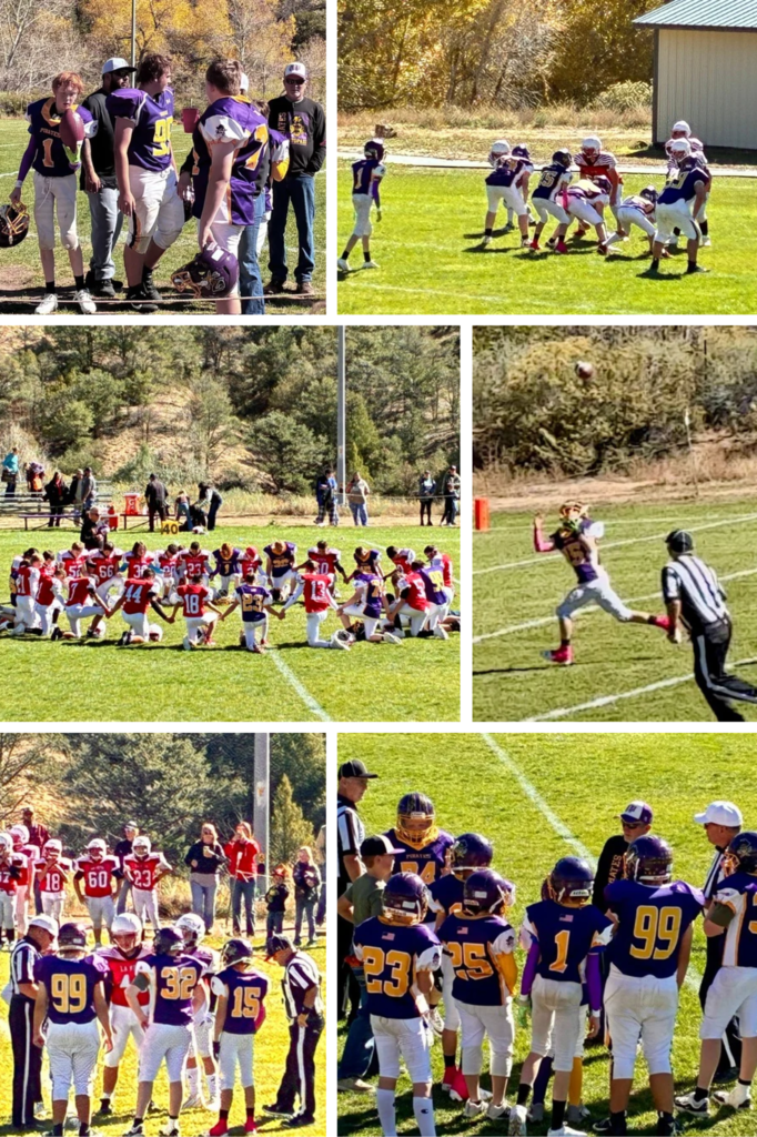 A photo collage of the JH football team