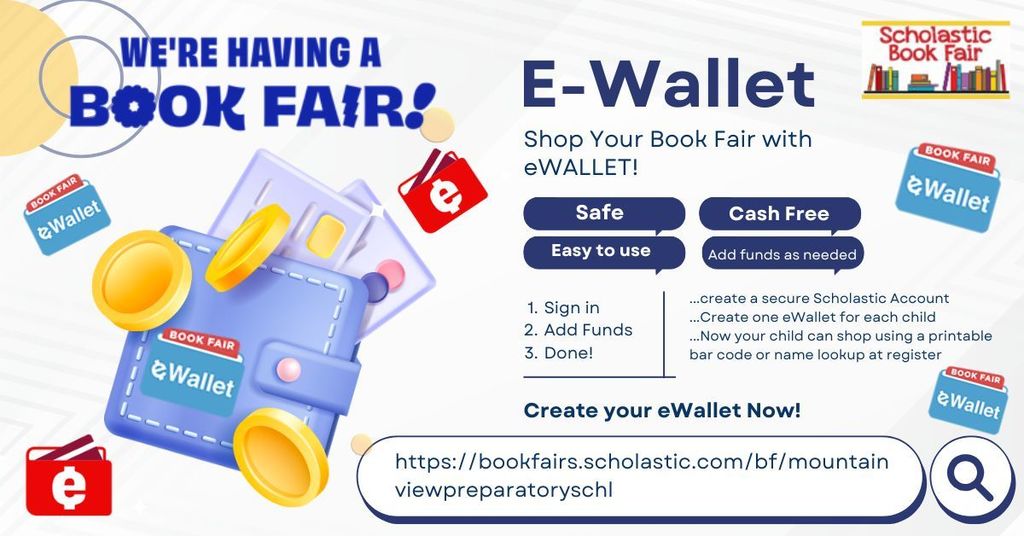 Blue and Yellow Illustrated E-Wallet Promotion Facebook Ad