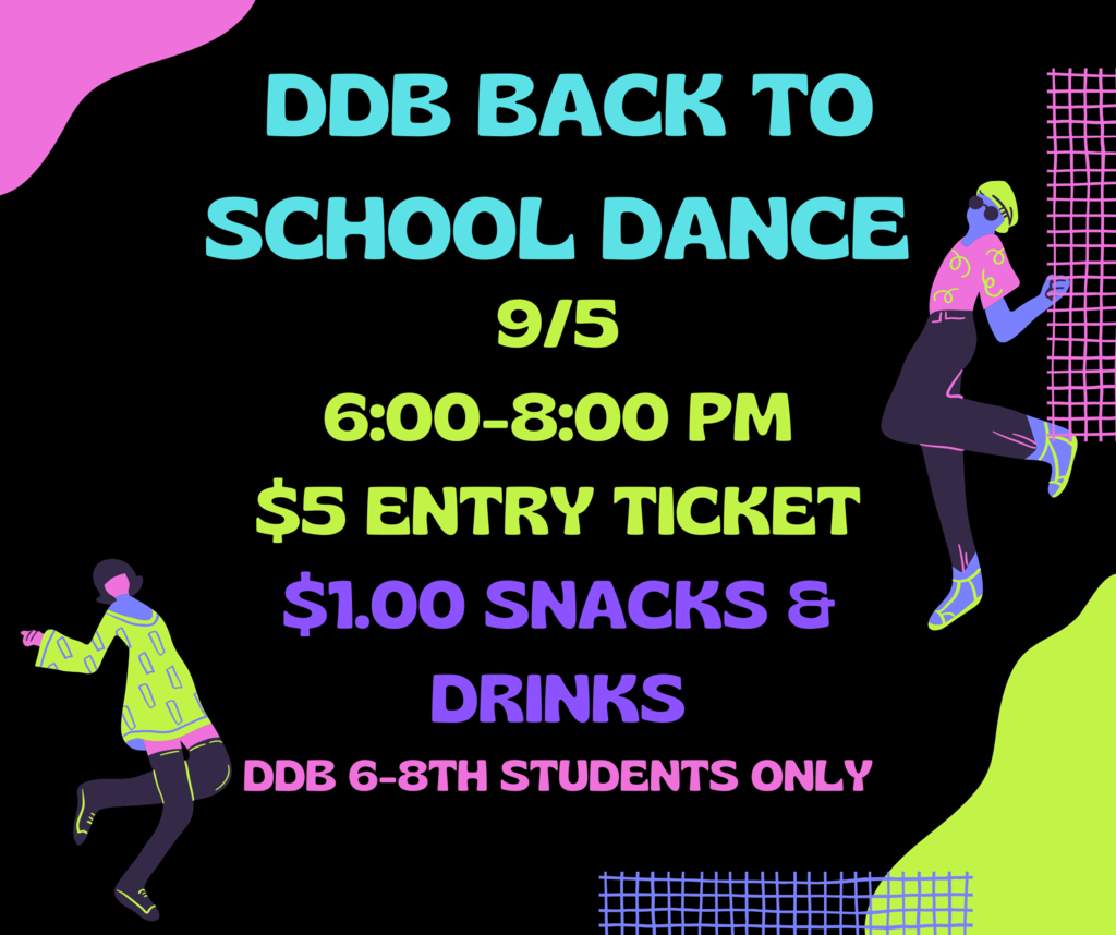 Middle School Dance Flier