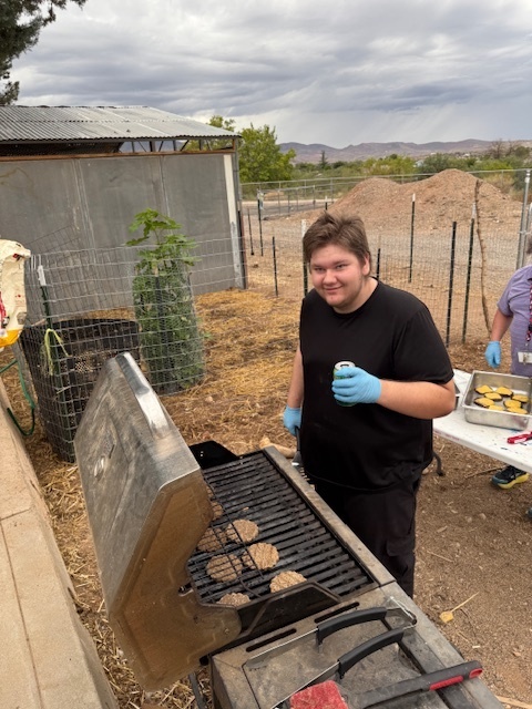 Grilling burgers