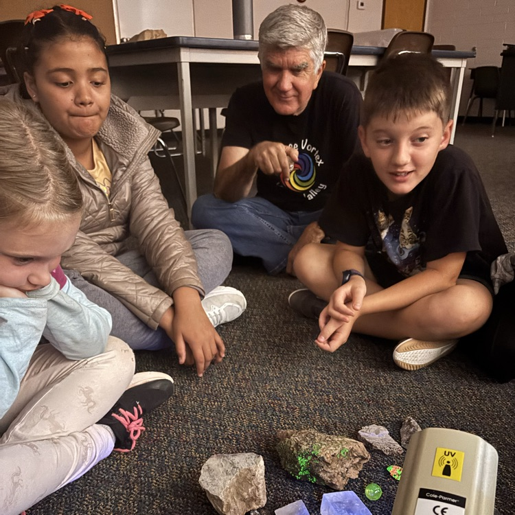 class talking about the study of rocks