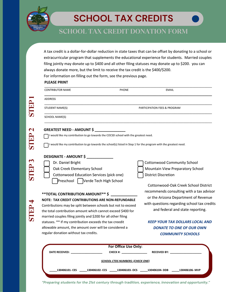 Tax Credit Form copy