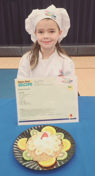 Adelyn and her Banana Pancakes