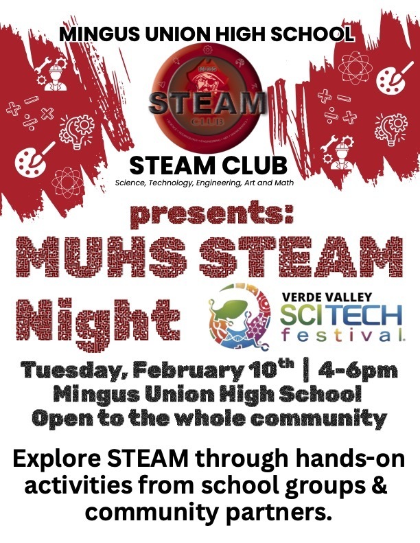 MUHS STEAM Night SciTech 2026 Flyer