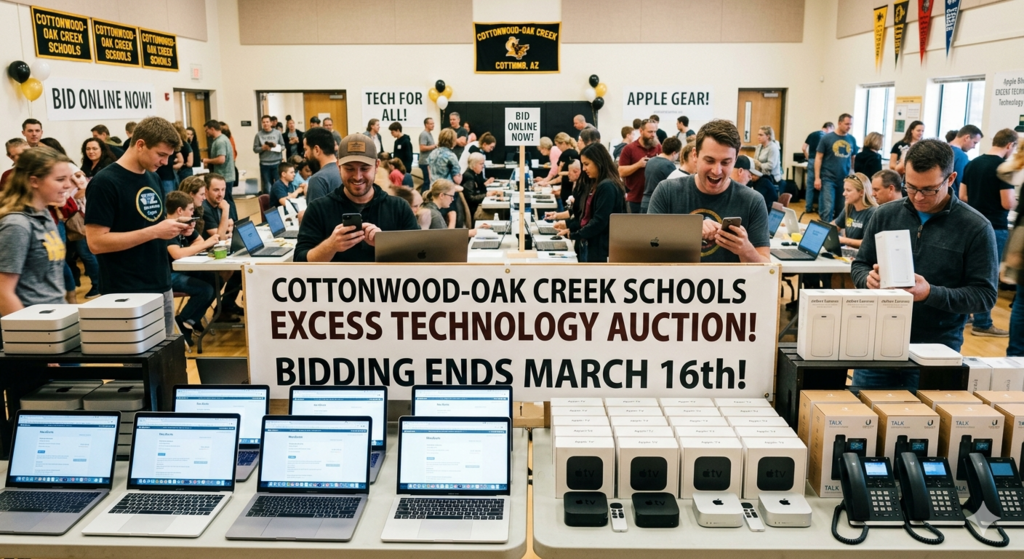 ai generated image of a tech auction