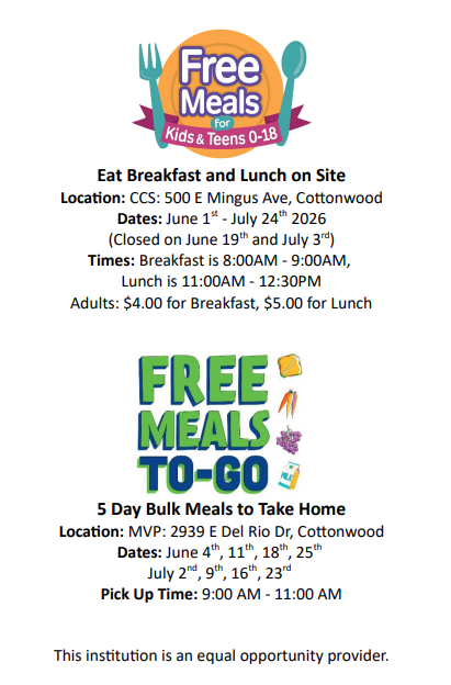 Free Summer Meals Flier