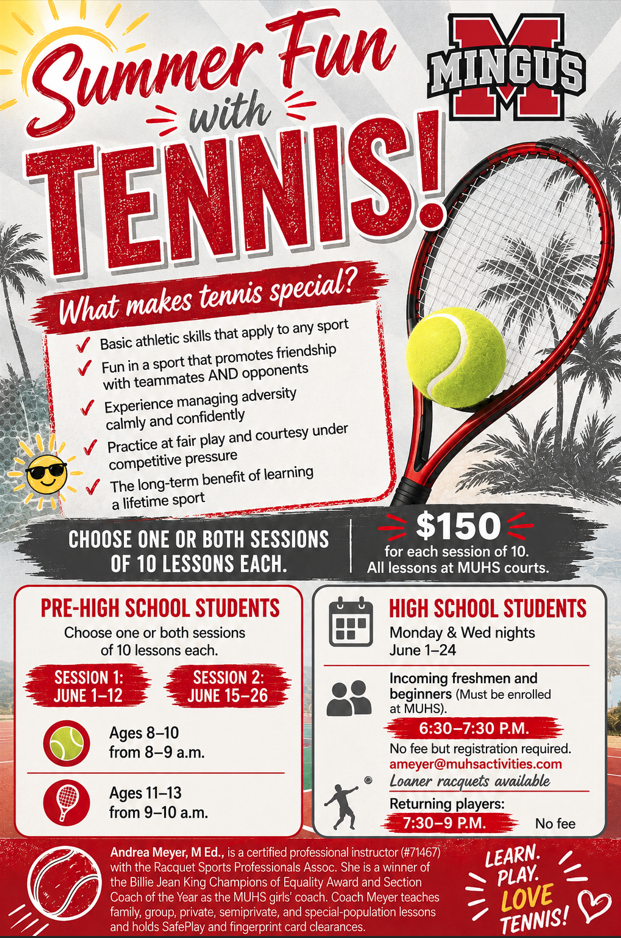 Tennis Lesson Flyer