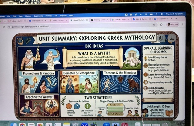 Greek Mythology Lesson Plan