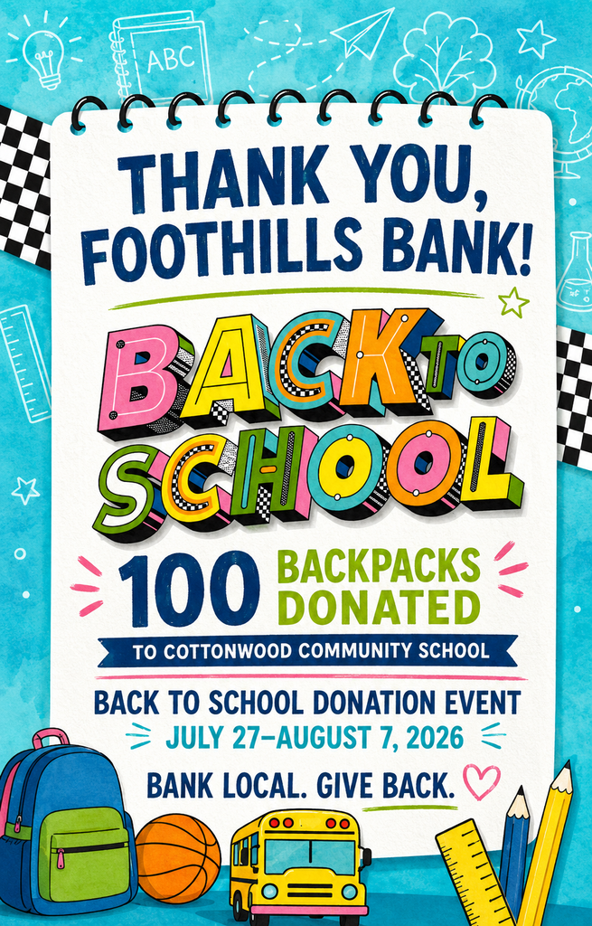 Thank you foothills bank
