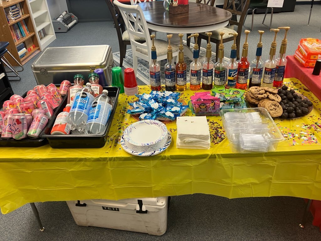 Snacks and drinks