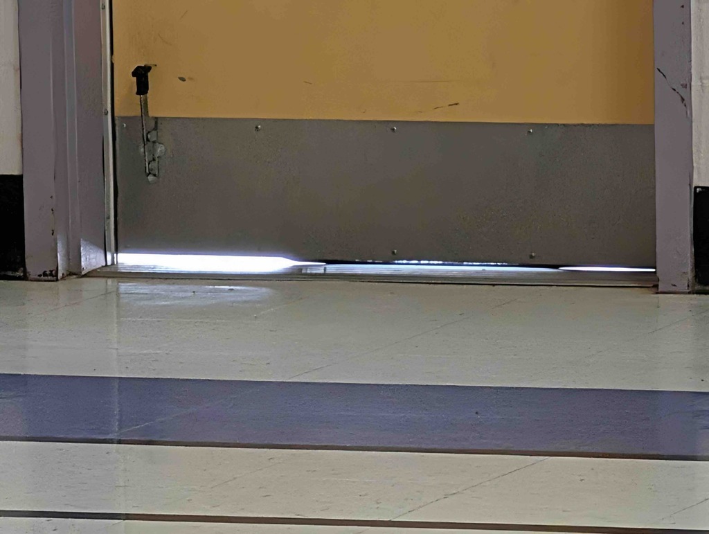 Gap under gym door