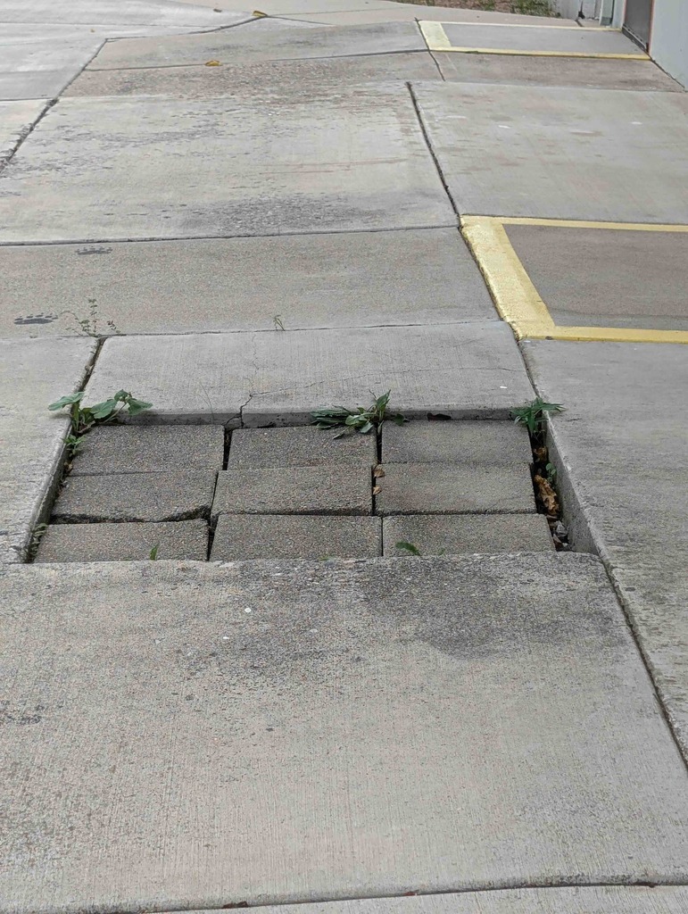 uneven sidewalks