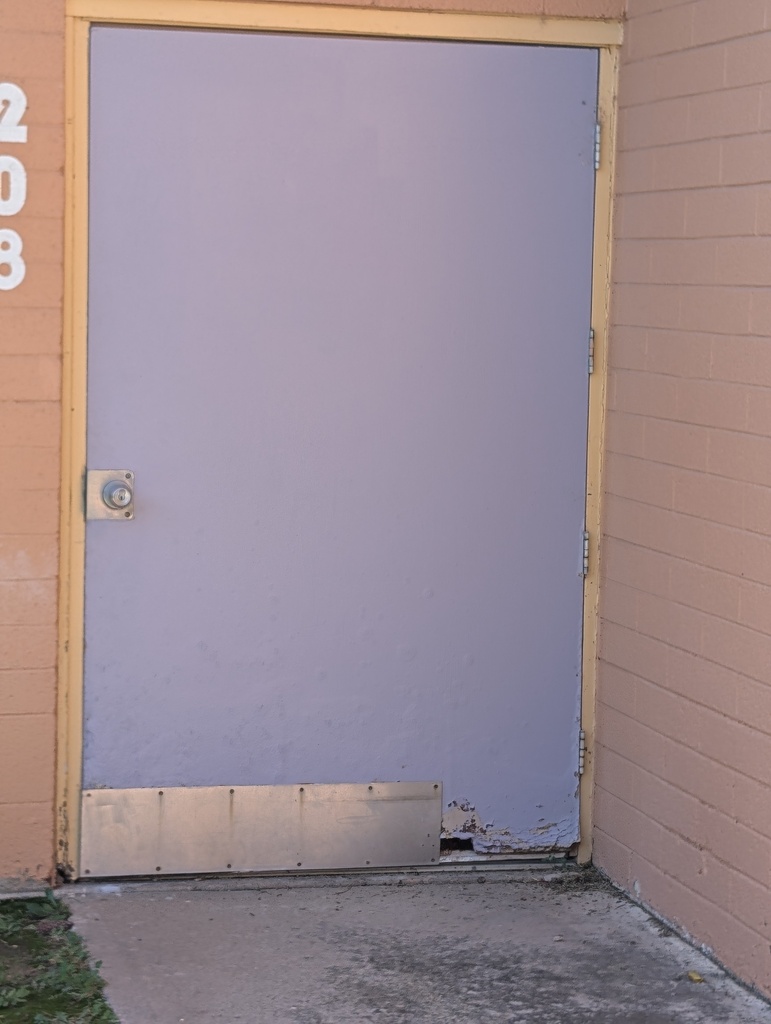 Damaged doors