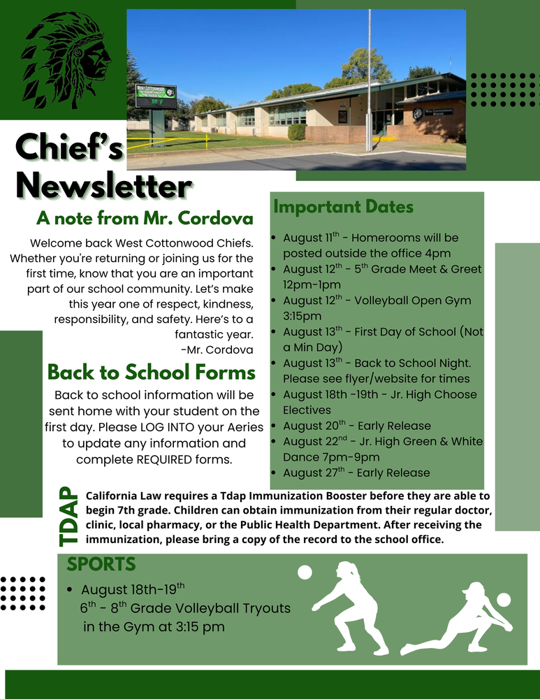 August Newsletter