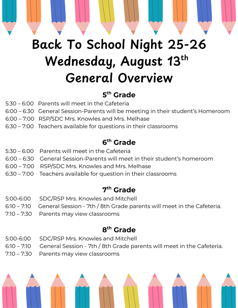 Back to School Night