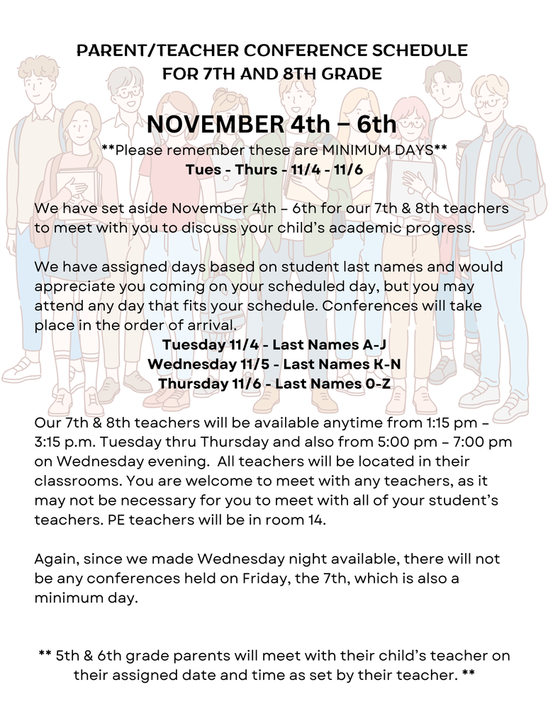 Parent Teacher Conferences