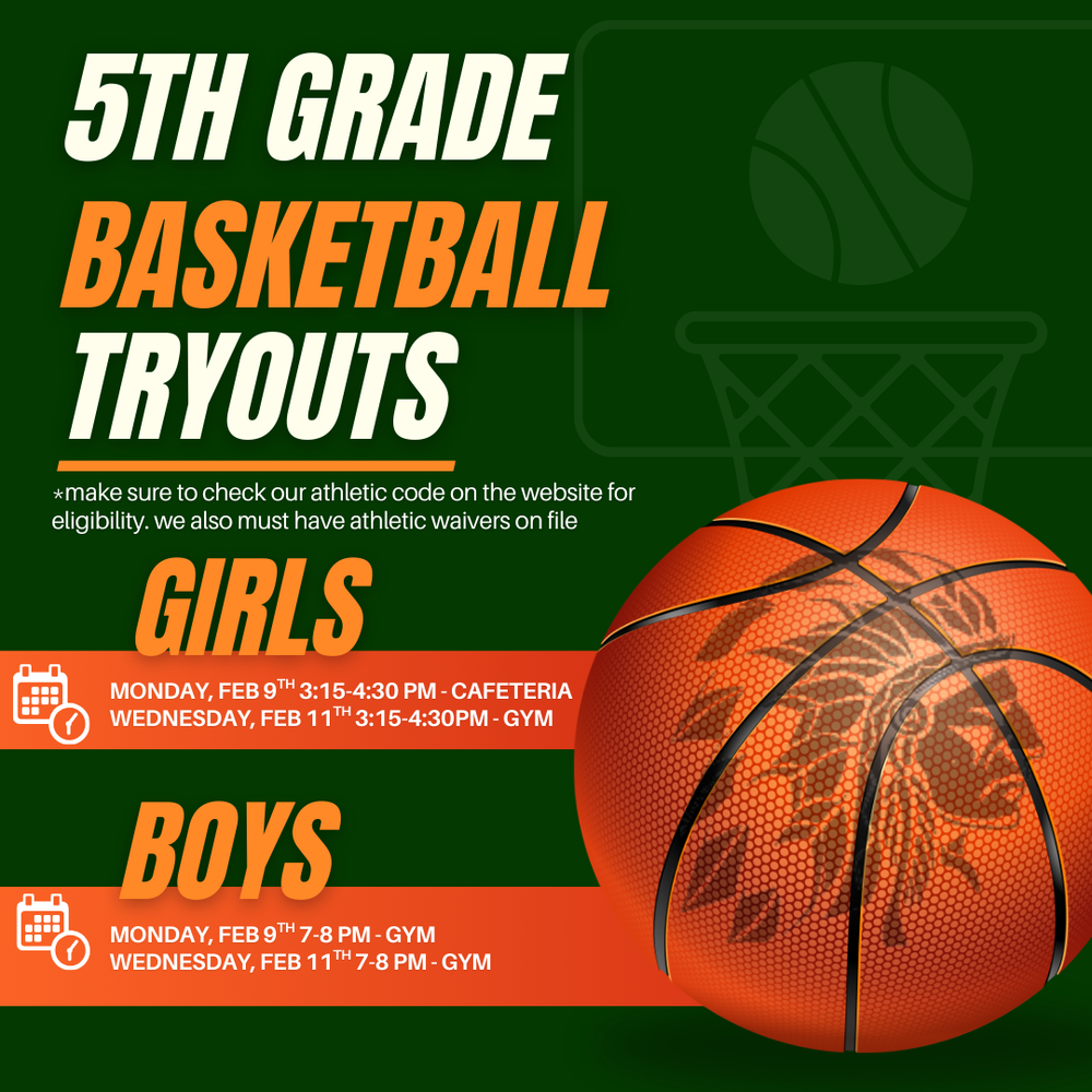 5th Grade Basketball Tryouts