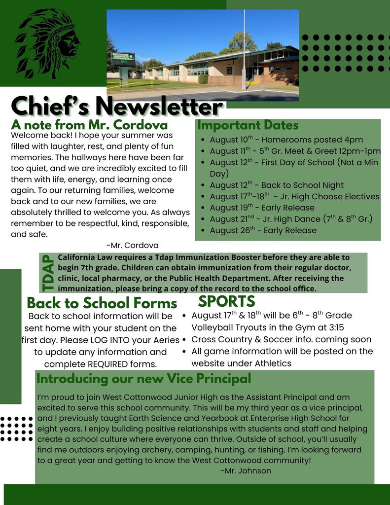 August Newsletter