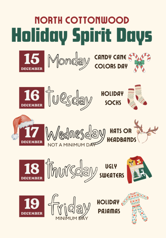 Dress Up Days Schedule