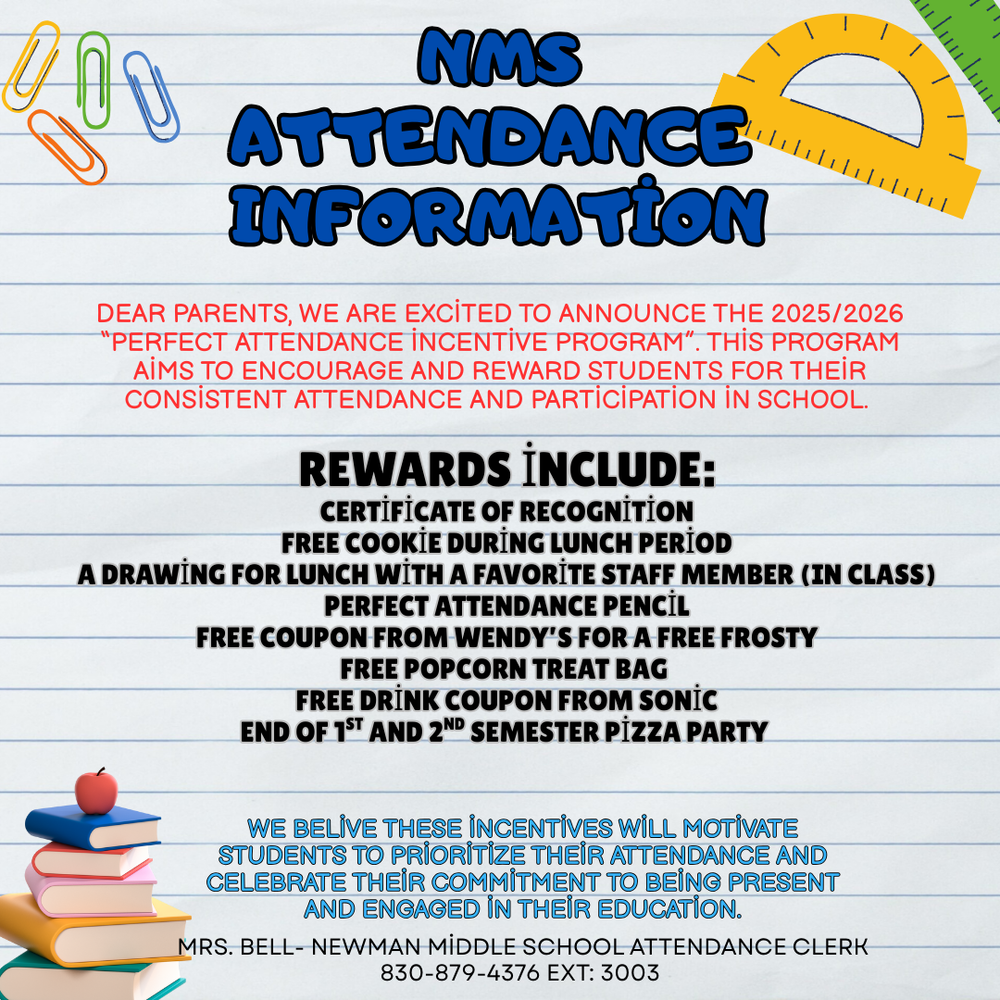 NMS Attendance Info flyer