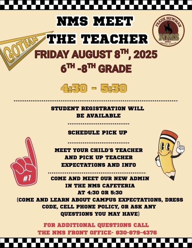 NMS Meet The Teacher Flyer