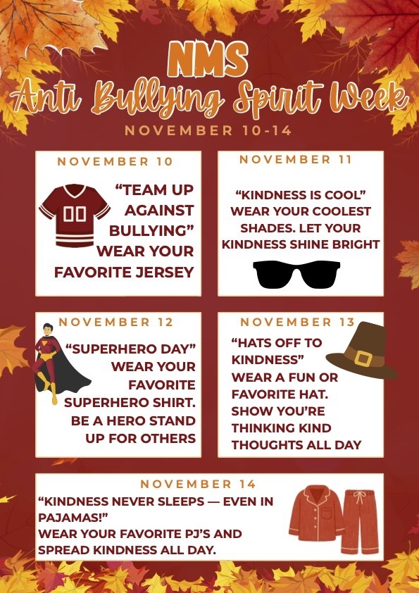 NMS Anti Bullying Spirit Week
