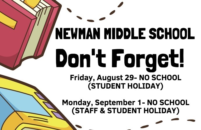 No School Aug 29th Flyer