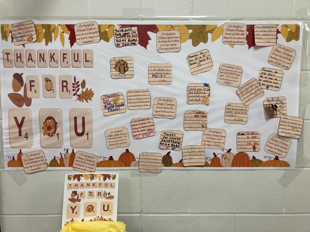 Staff Thankful Wall
