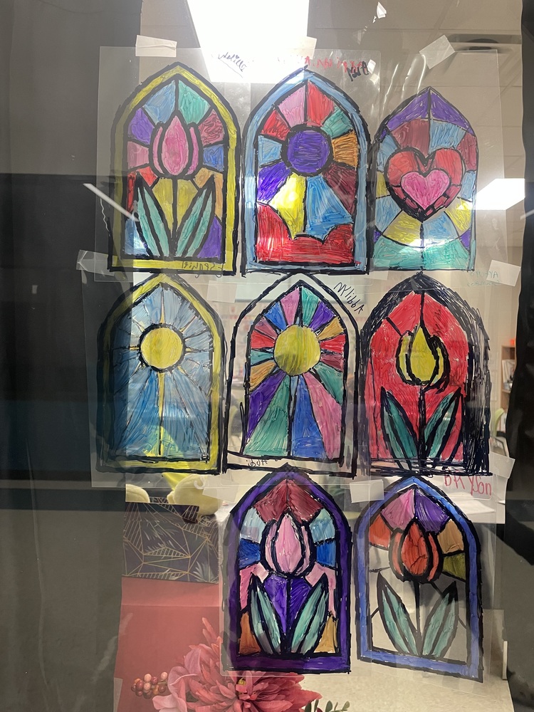 Stained Art 4th Grade Mid-Evil Fun Day