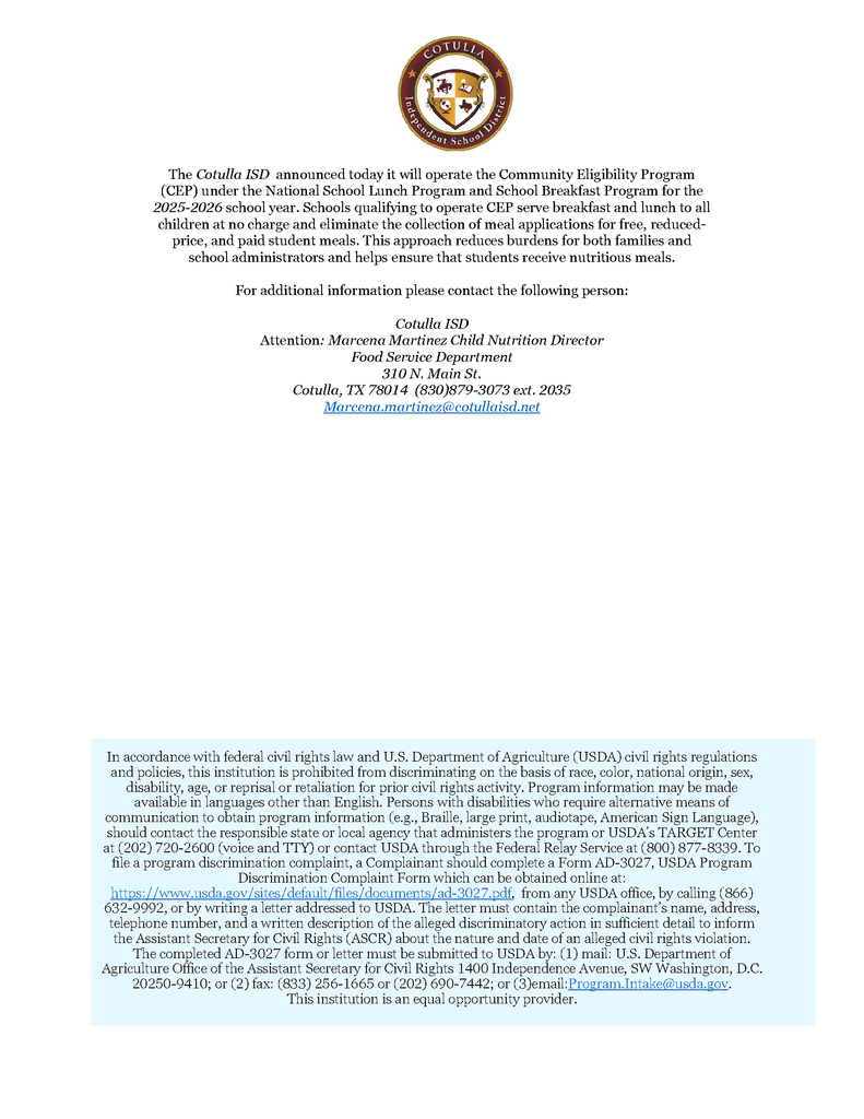 2025-2026 National School Lunch Program and School Breakfast Program