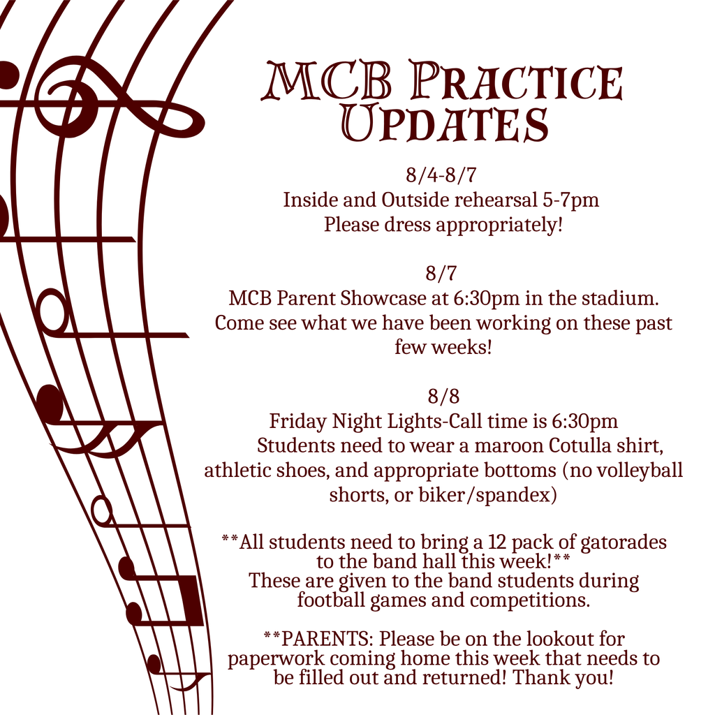 MCB Practice Updates