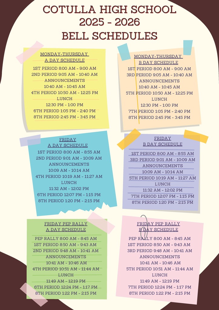 Bell Schedule