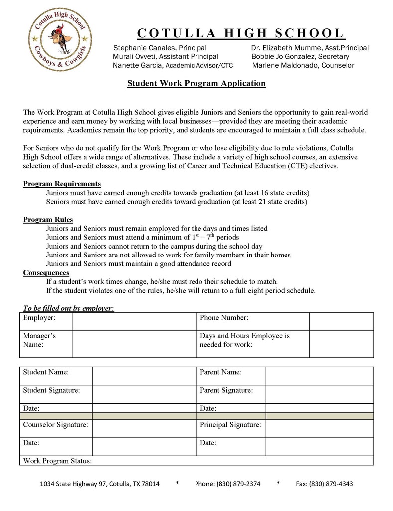 work application
