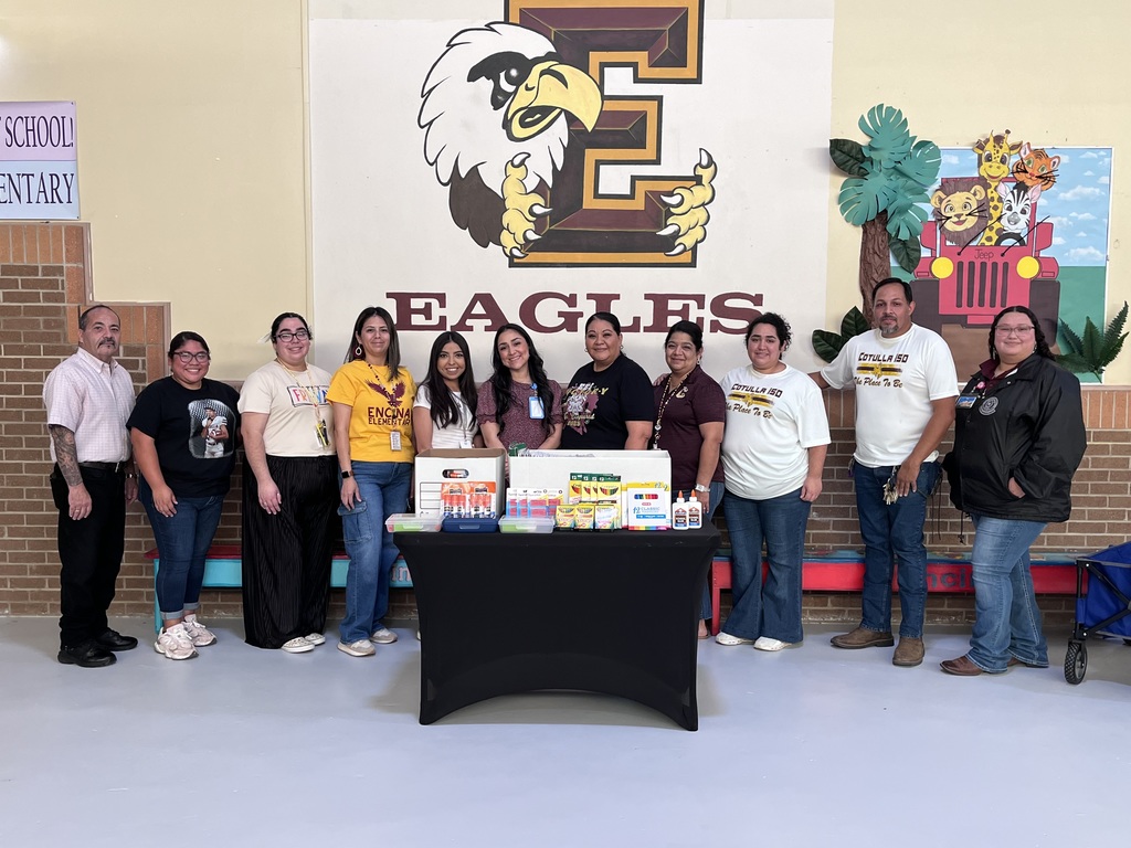Thank You to Perry Gene Garcia and Jazmine Fernandez from the La Salle County Regional Detention Center in Encinal, Texas for donating  school supplies for student at Encinal Elementary School