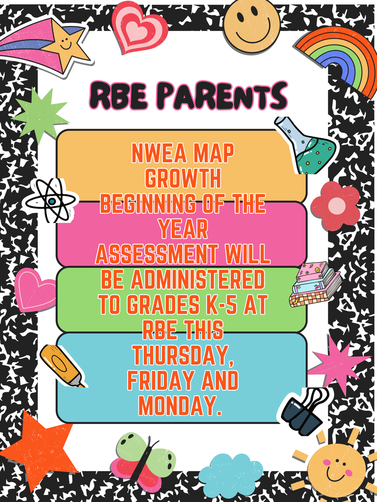 RBE MAP Testing Schedule