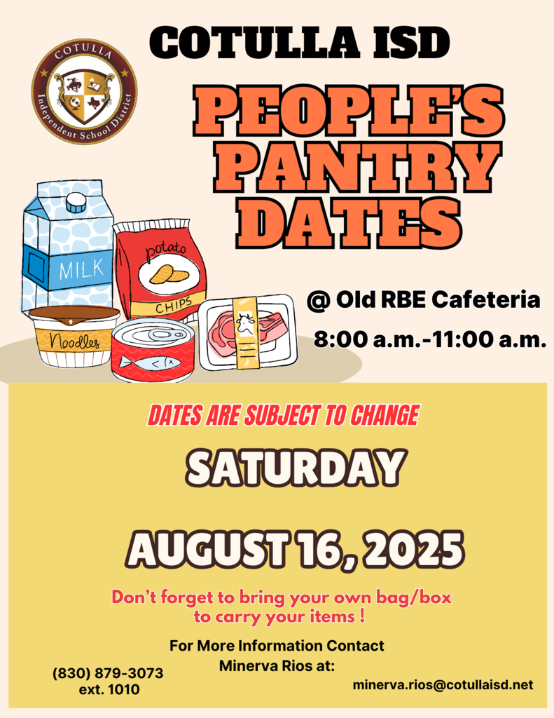 Food Pantry this saturday
