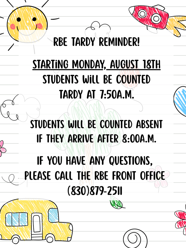 RBE Tardy Reminder