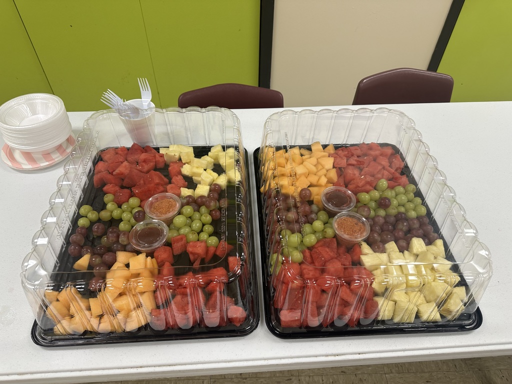 Thank you  Mrs. Jackie Reese for the fruit Trays. We greatly appreciate it.
