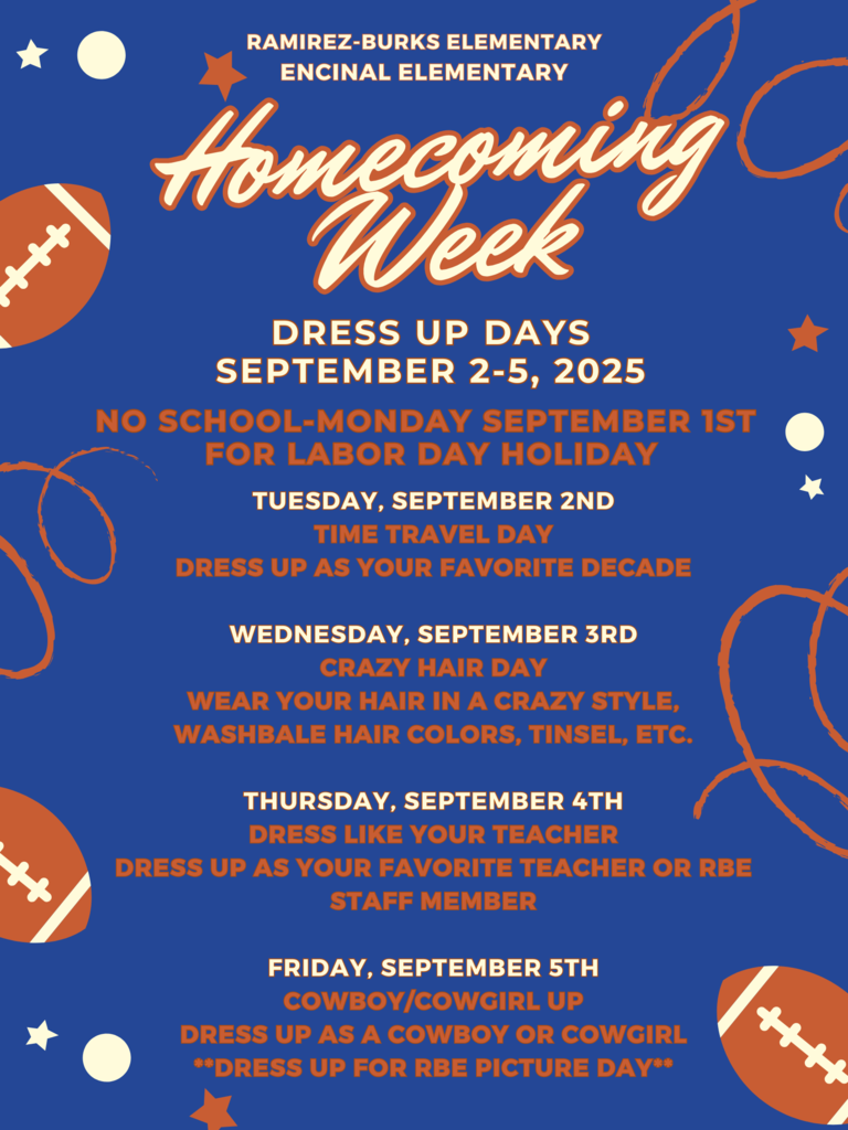 Homecoming Week Dress Up 2025-2026