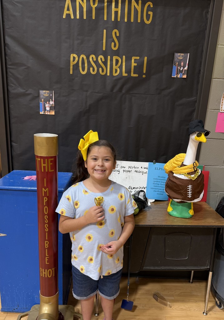 Today another RBE student, Andrea Gonzalez (2nd Grade), proved that no matter how great a challenge may be, ANYTHING is possible!!! Congratulations Andrea! 